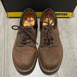 Dr. Martens 6 eyelet padded collar brown US 8
